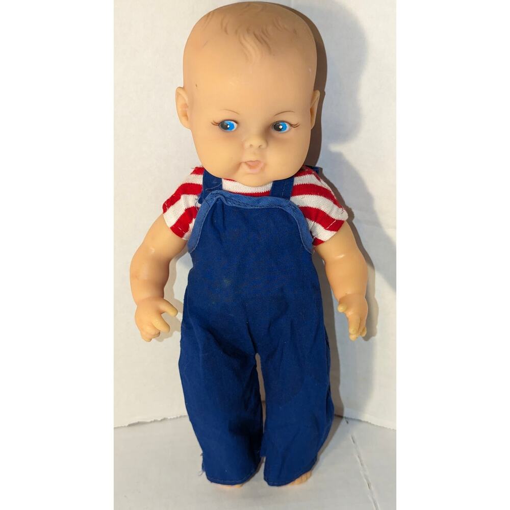 Vintage 1977 11" Vinyl Doll Lorrie by Eugene Molded Hair Side Glancing Blue Eyes
